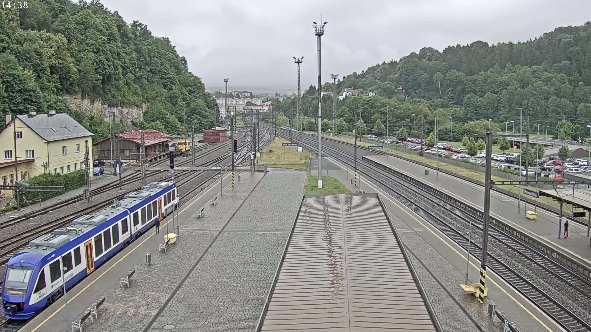 Usti nad Orlici Main Train Station Live Cam - Usti nas Orlici, Pardubice, Czechia