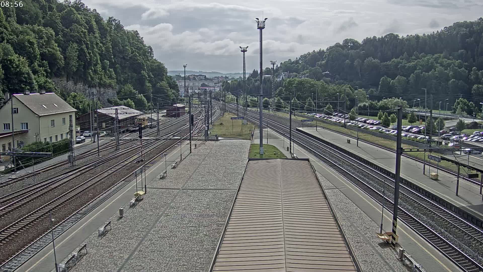 Usti nad Orlici Main Train Station Live Cam - Usti nas Orlici, Pardubice, Czechia