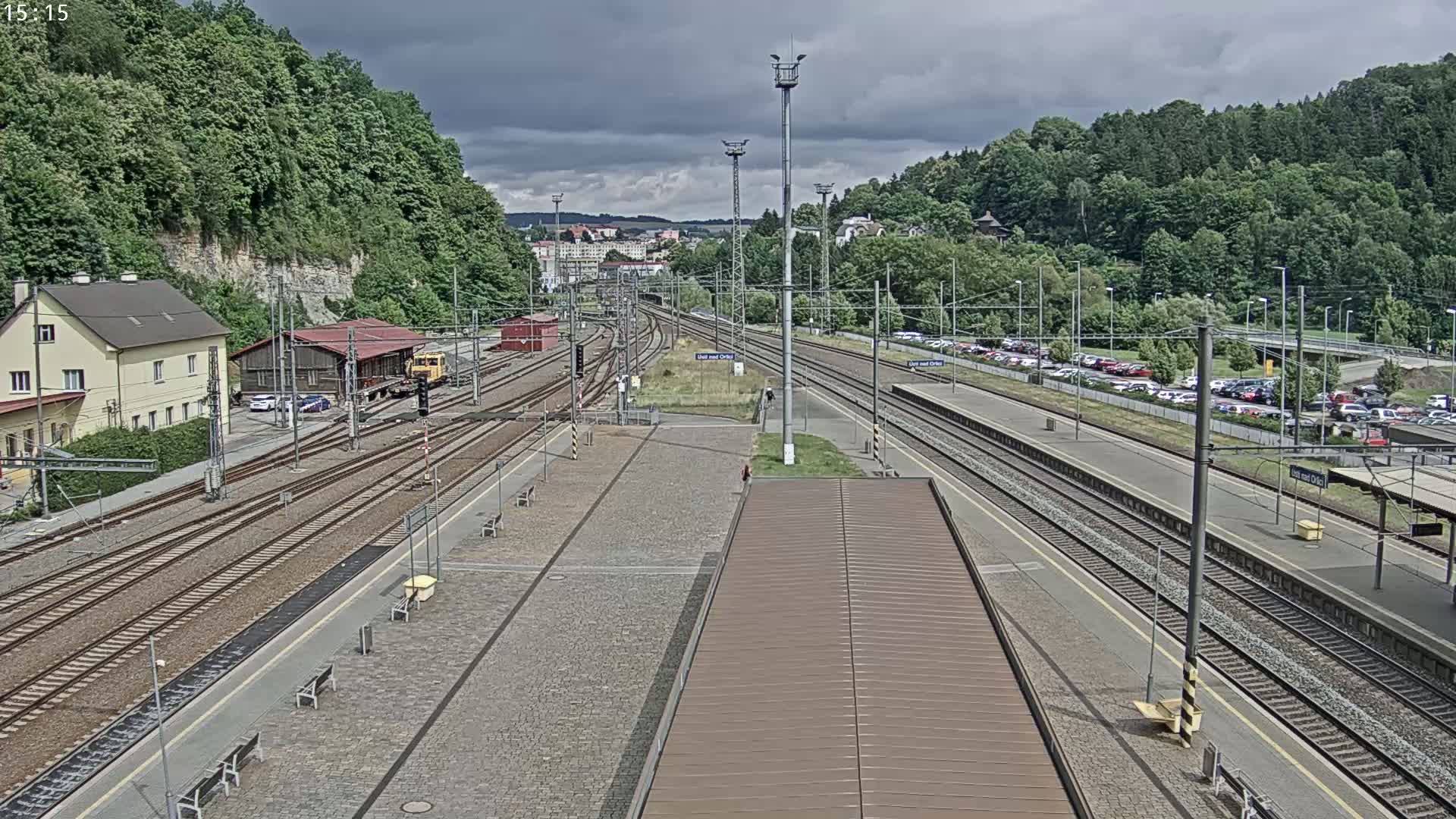 Usti nad Orlici Main Train Station Live Cam - Usti nas Orlici, Pardubice, Czechia