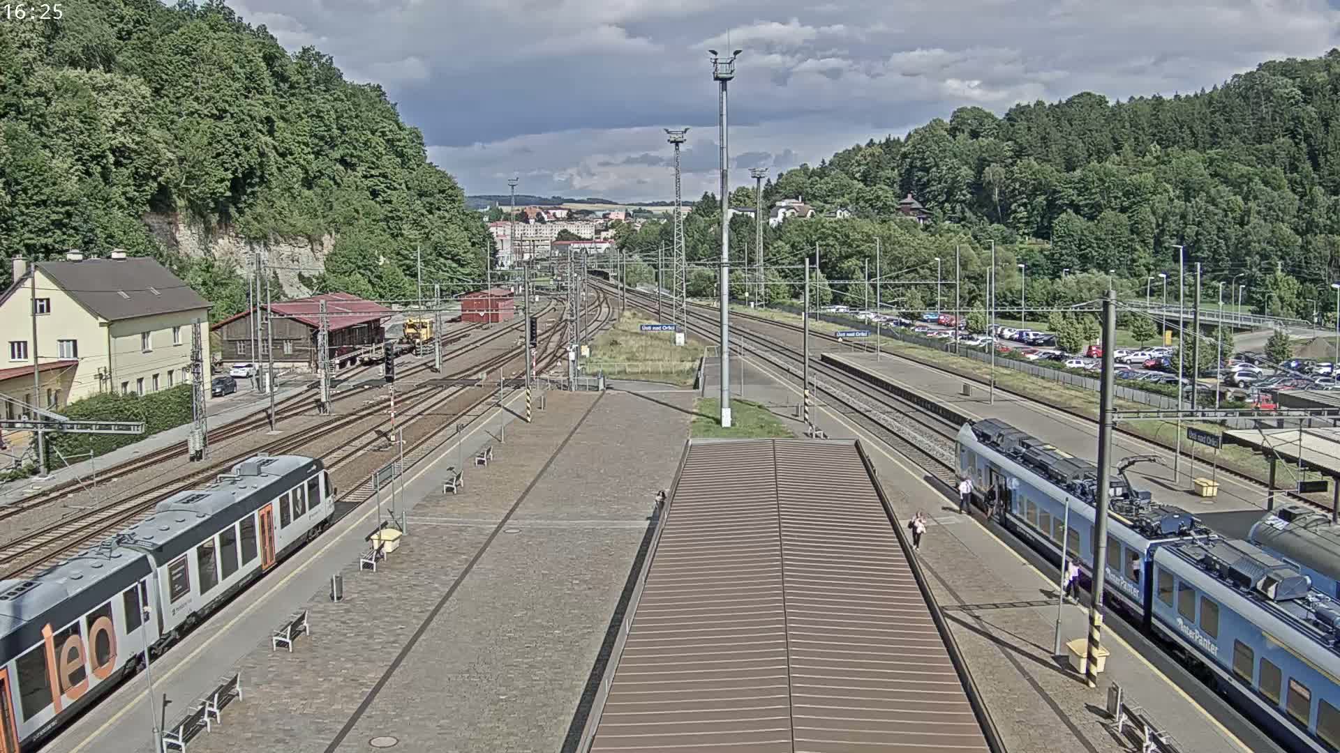 Usti nad Orlici Main Train Station Live Cam - Usti nas Orlici, Pardubice, Czechia