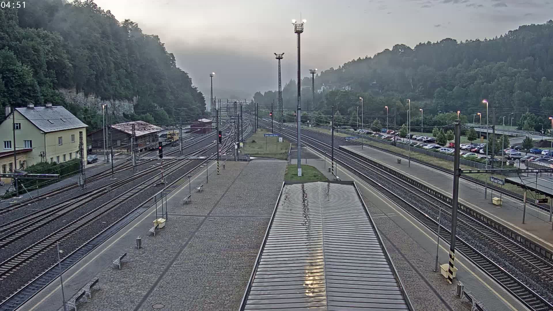 Usti nad Orlici Main Train Station Live Cam - Usti nas Orlici, Pardubice, Czechia