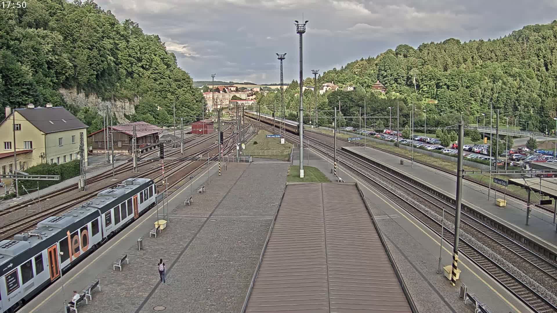 Usti nad Orlici Main Train Station Live Cam - Usti nas Orlici, Pardubice, Czechia
