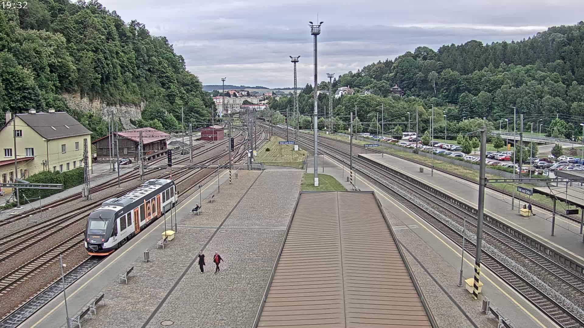 Usti nad Orlici Main Train Station Live Cam - Usti nas Orlici, Pardubice, Czechia