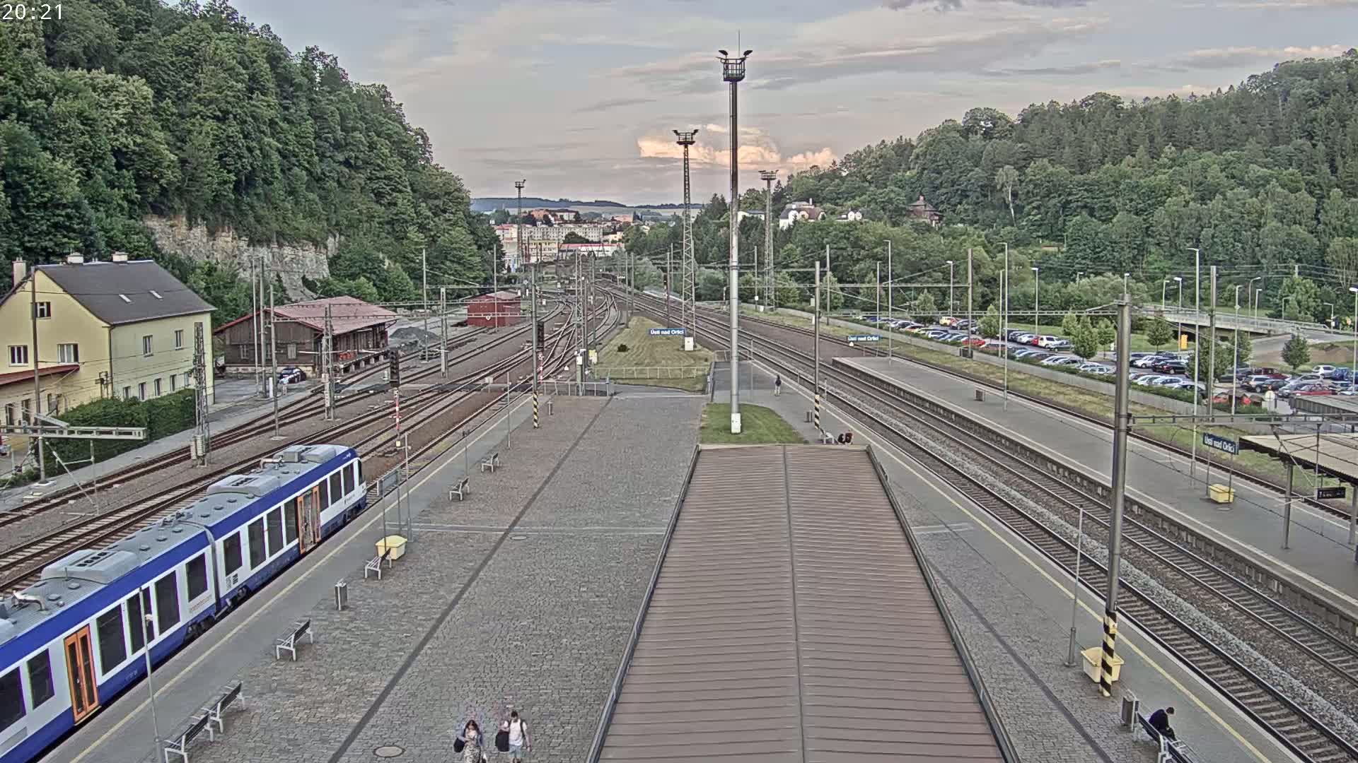 Usti nad Orlici Main Train Station Live Cam - Usti nas Orlici, Pardubice, Czechia