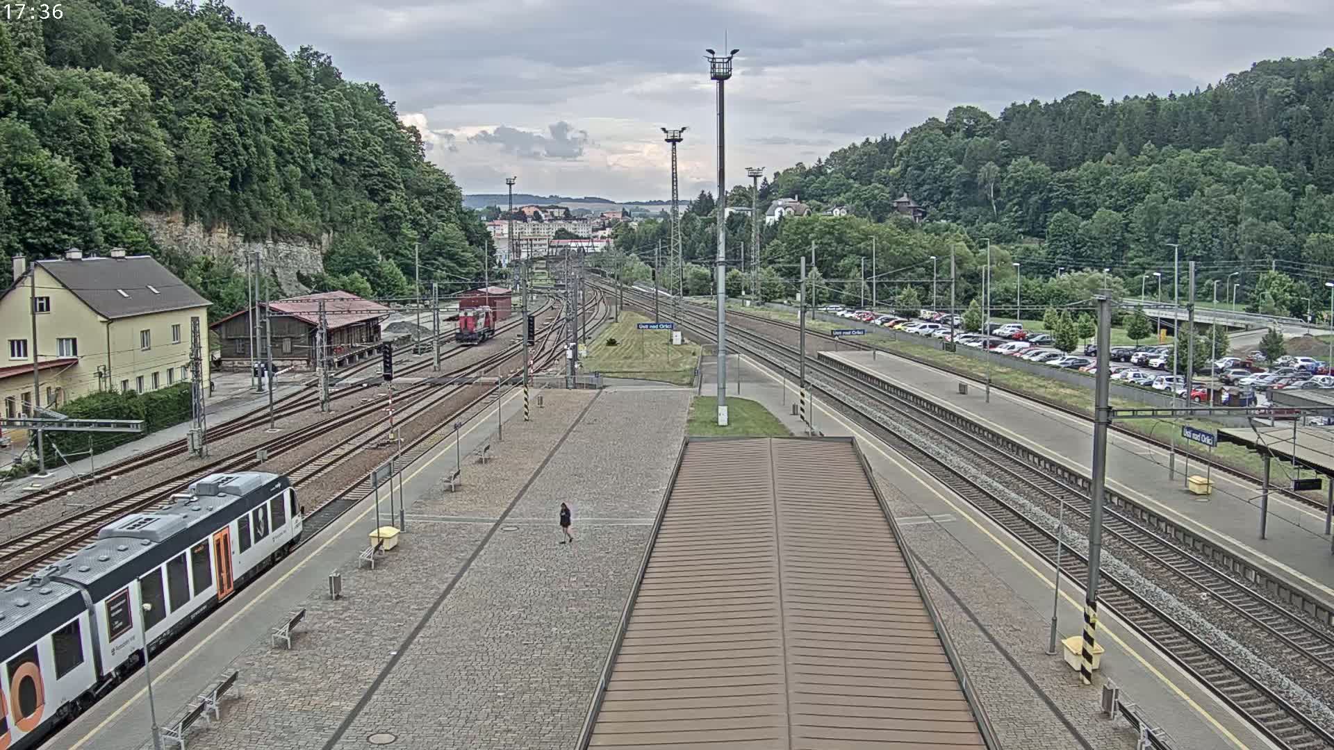 Usti nad Orlici Main Train Station Live Cam - Usti nas Orlici, Pardubice, Czechia