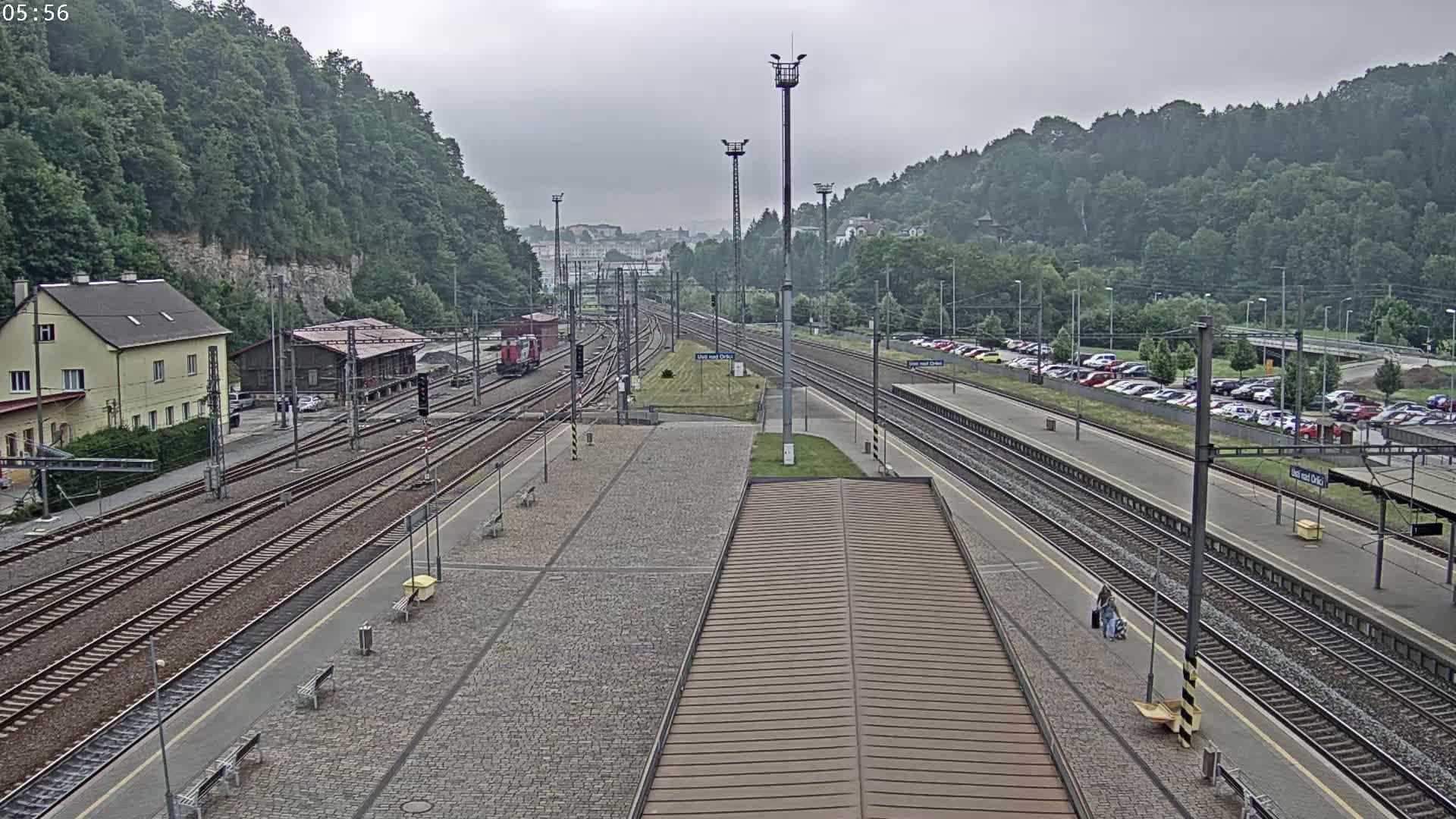 Usti nad Orlici Main Train Station Live Cam - Usti nas Orlici, Pardubice, Czechia