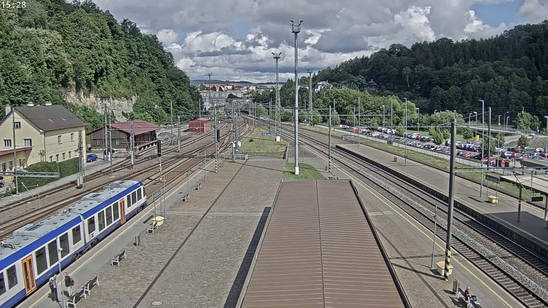 Usti nad Orlici Main Train Station Live Cam - Usti nas Orlici, Pardubice, Czechia