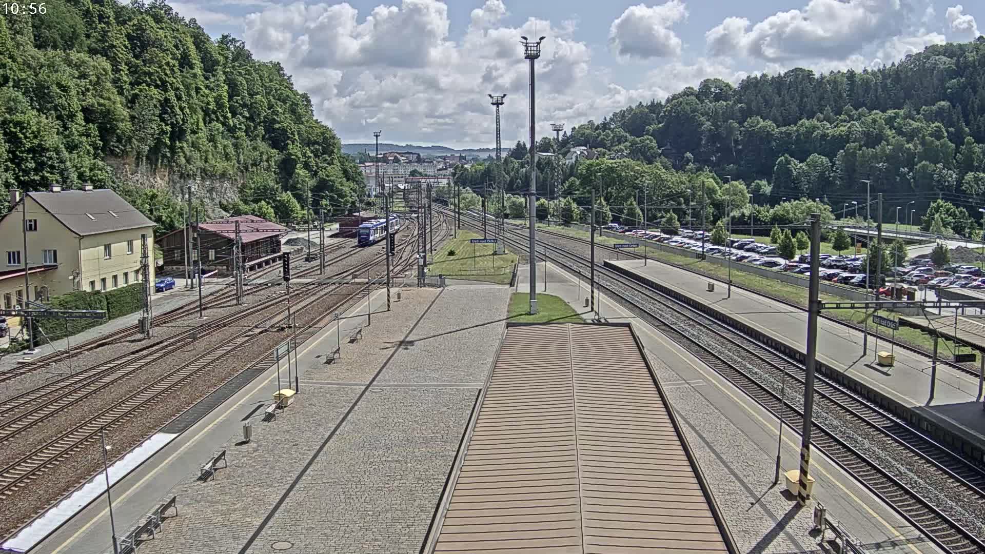 Usti nad Orlici Main Train Station Live Cam - Usti nas Orlici, Pardubice, Czechia