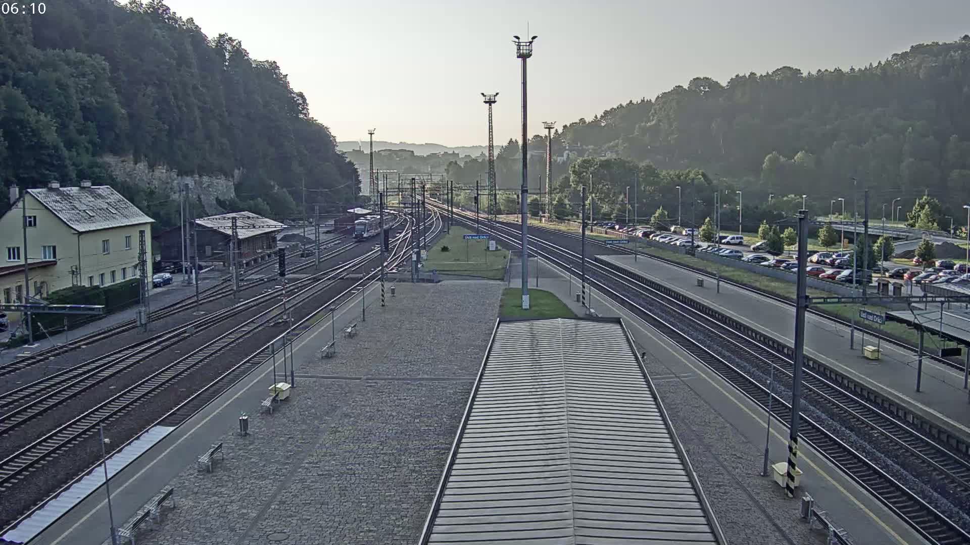 Usti nad Orlici Main Train Station Live Cam - Usti nas Orlici, Pardubice, Czechia