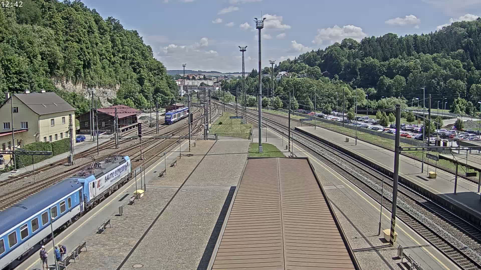 Usti nad Orlici Main Train Station Live Cam - Usti nas Orlici, Pardubice, Czechia