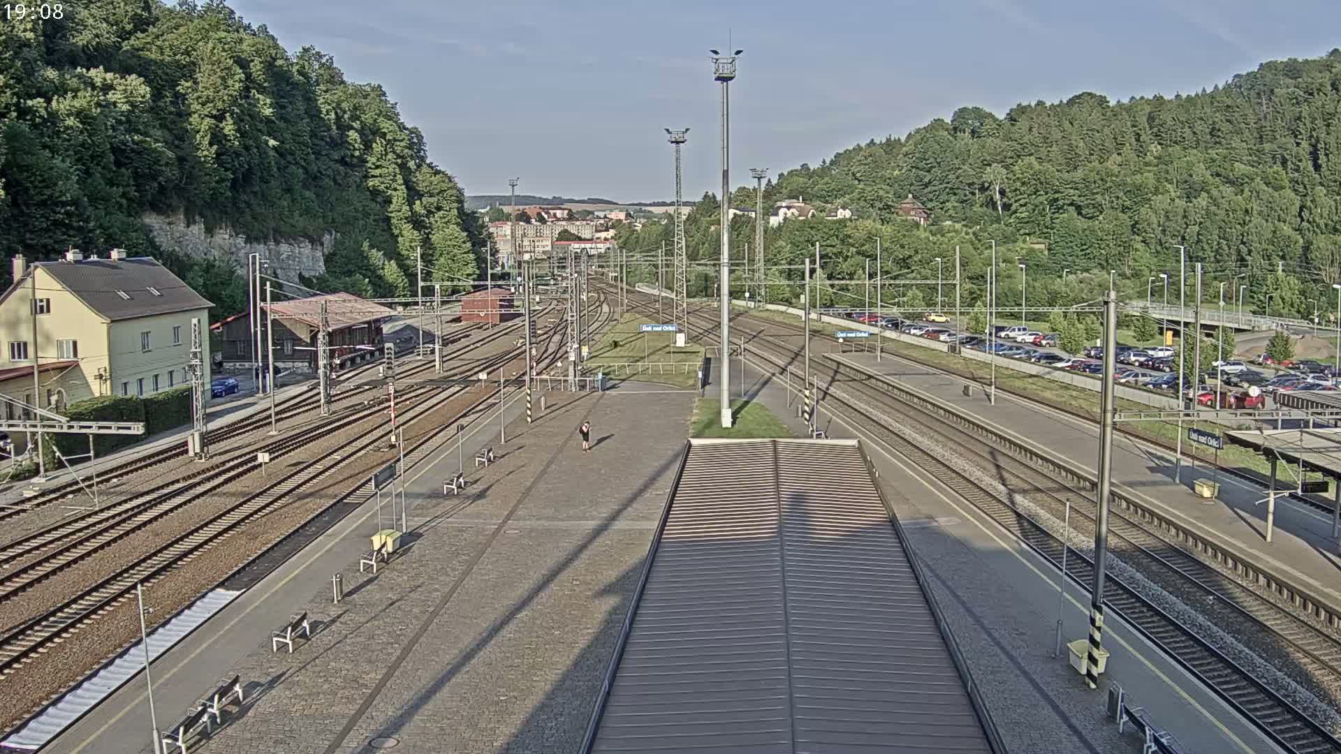 Usti nad Orlici Main Train Station Live Cam - Usti nas Orlici, Pardubice, Czechia