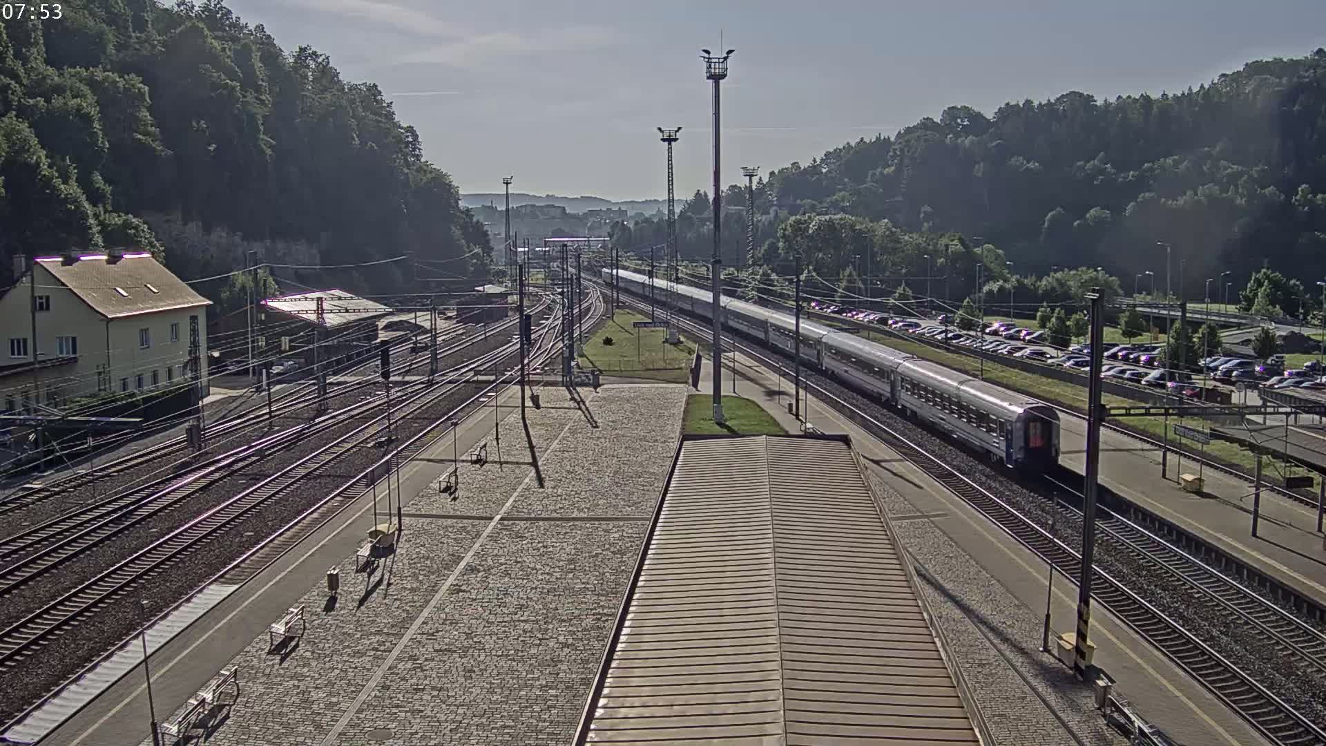 Usti nad Orlici Main Train Station Live Cam - Usti nas Orlici, Pardubice, Czechia