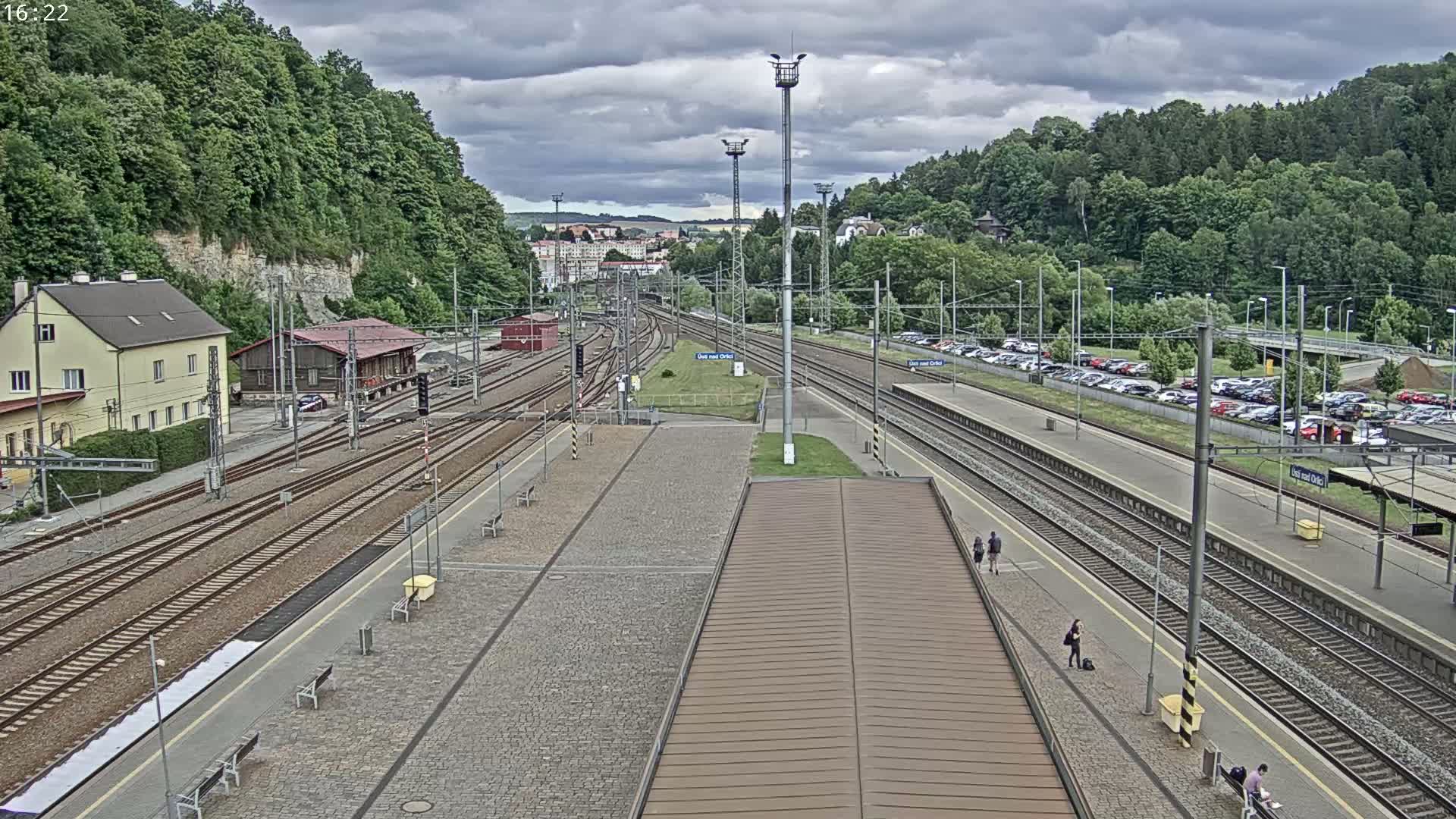 Usti nad Orlici Main Train Station Live Cam - Usti nas Orlici, Pardubice, Czechia