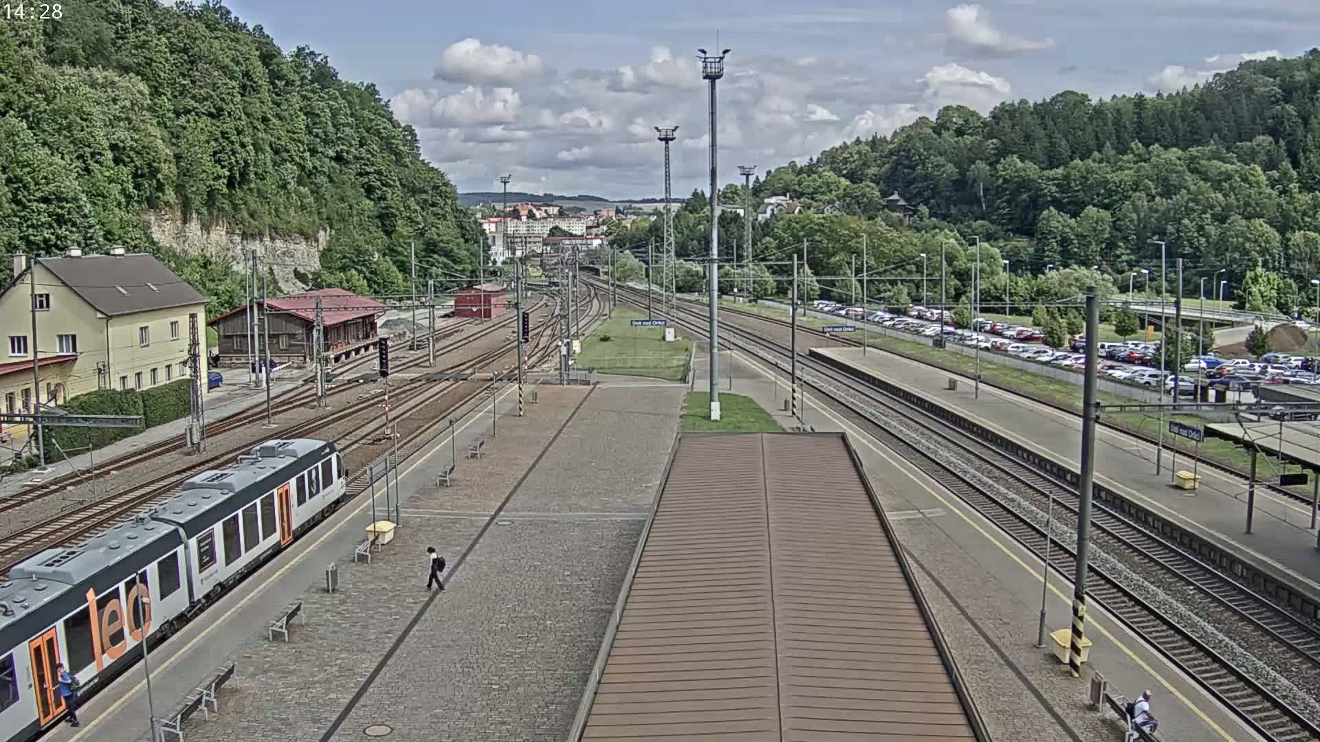 Usti nad Orlici Main Train Station Live Cam - Usti nas Orlici, Pardubice, Czechia