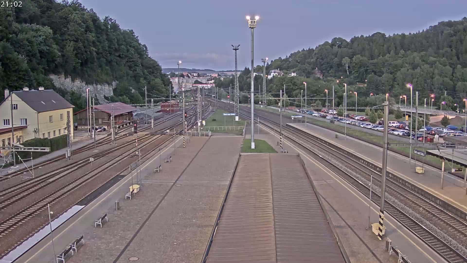 Usti nad Orlici Main Train Station Live Cam - Usti nas Orlici, Pardubice, Czechia