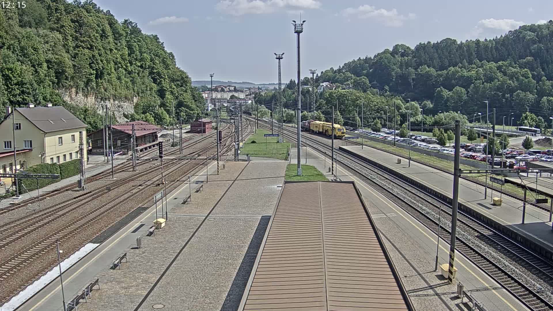 Usti nad Orlici Main Train Station Live Cam - Usti nas Orlici, Pardubice, Czechia