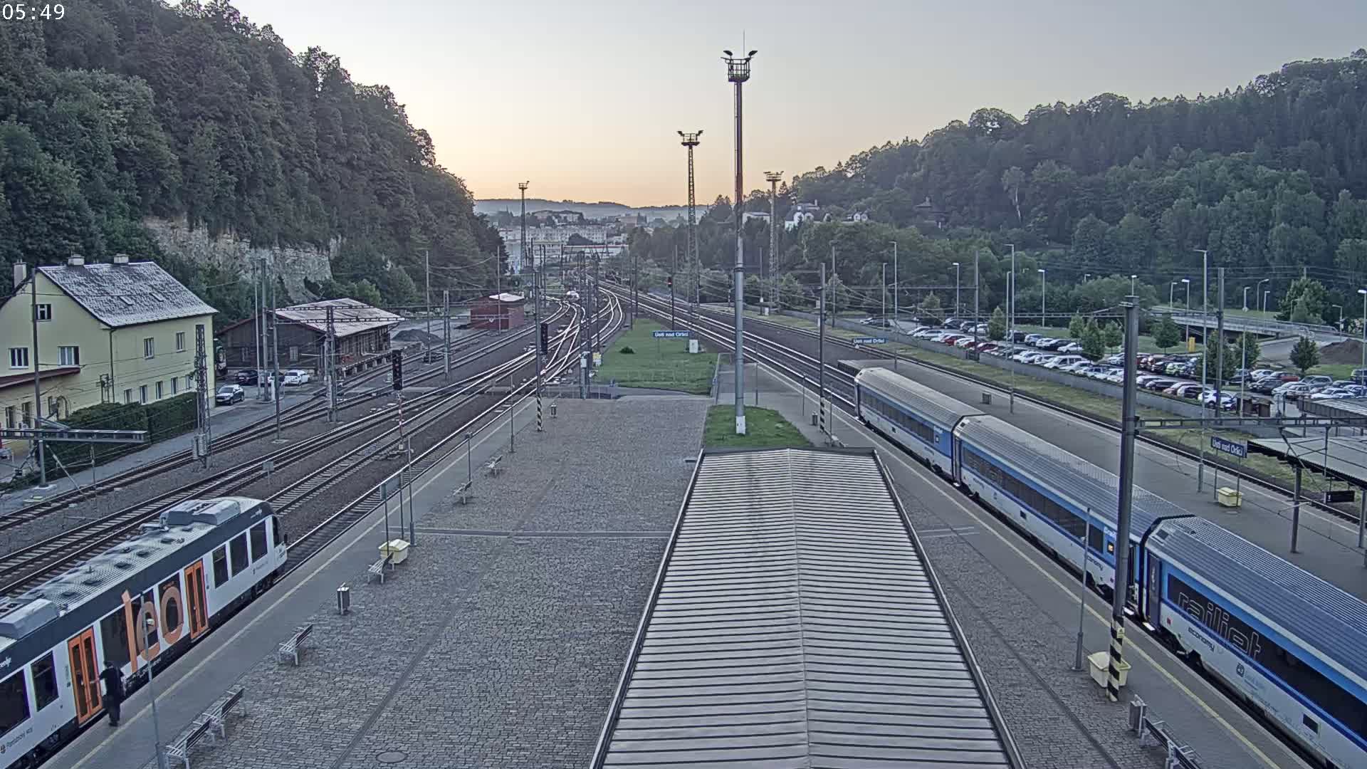 Usti nad Orlici Main Train Station Live Cam - Usti nas Orlici, Pardubice, Czechia