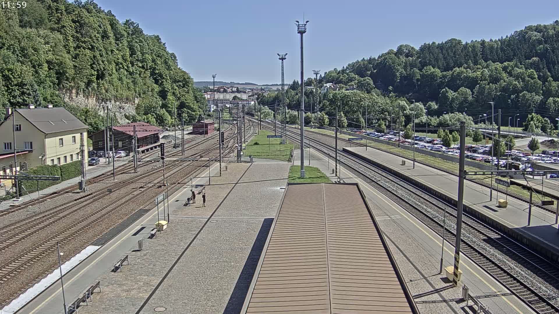Usti nad Orlici Main Train Station Live Cam - Usti nas Orlici, Pardubice, Czechia