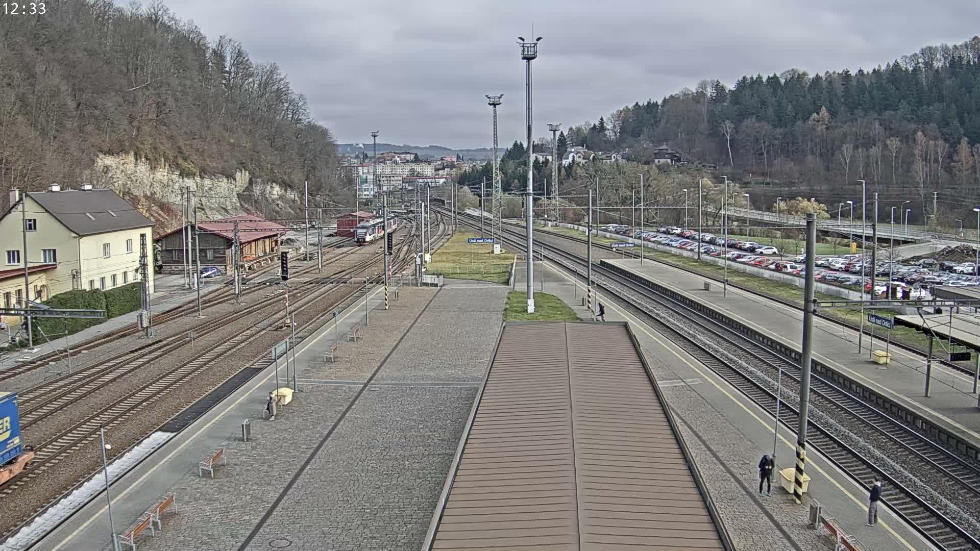 Usti nad Orlici Main Train Station Live Cam - Usti nas Orlici, Pardubice, Czechia