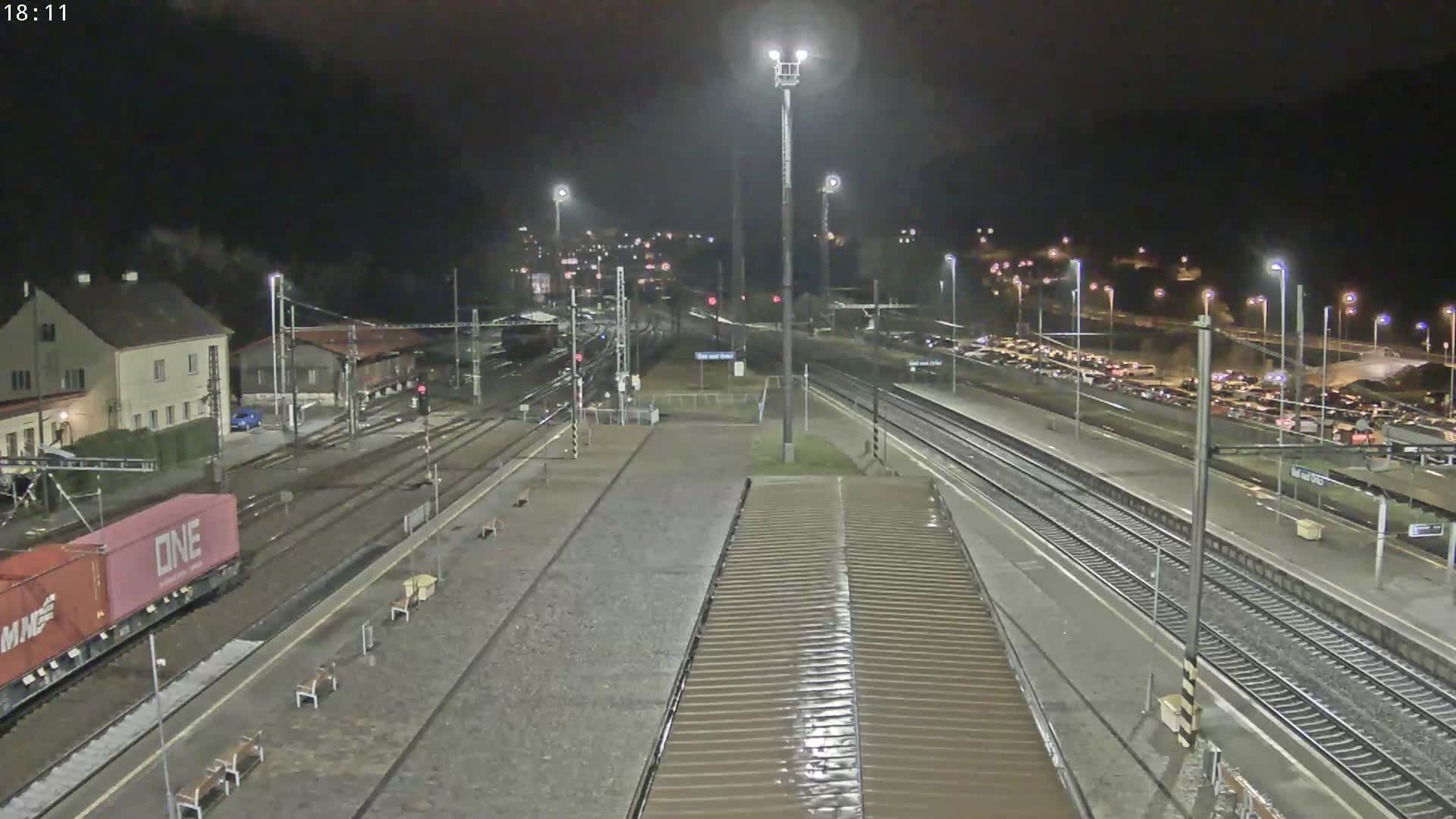 Usti nad Orlici Main Train Station Live Cam - Usti nas Orlici, Pardubice, Czechia