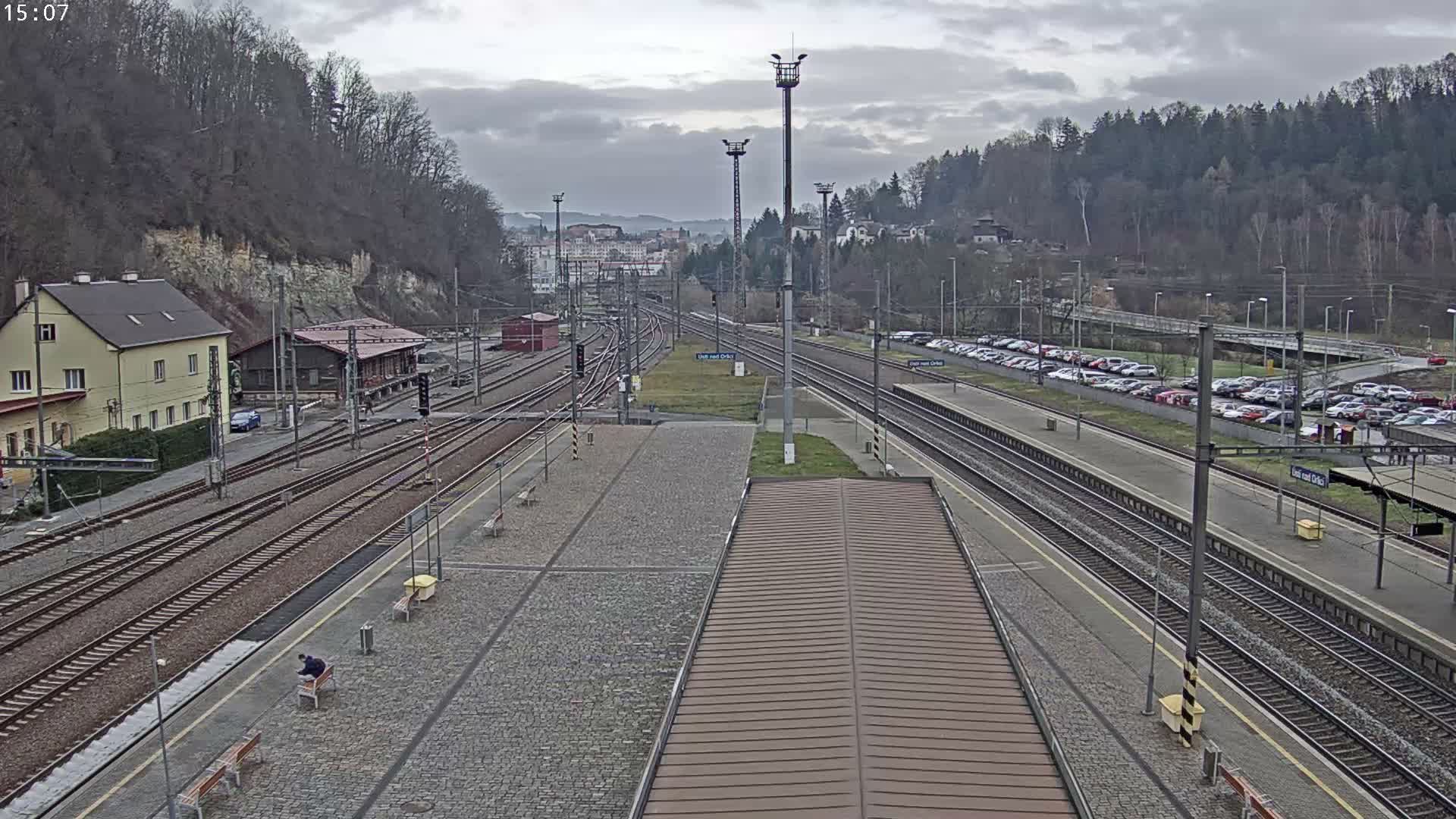 Usti nad Orlici Main Train Station Live Cam - Usti nas Orlici, Pardubice, Czechia