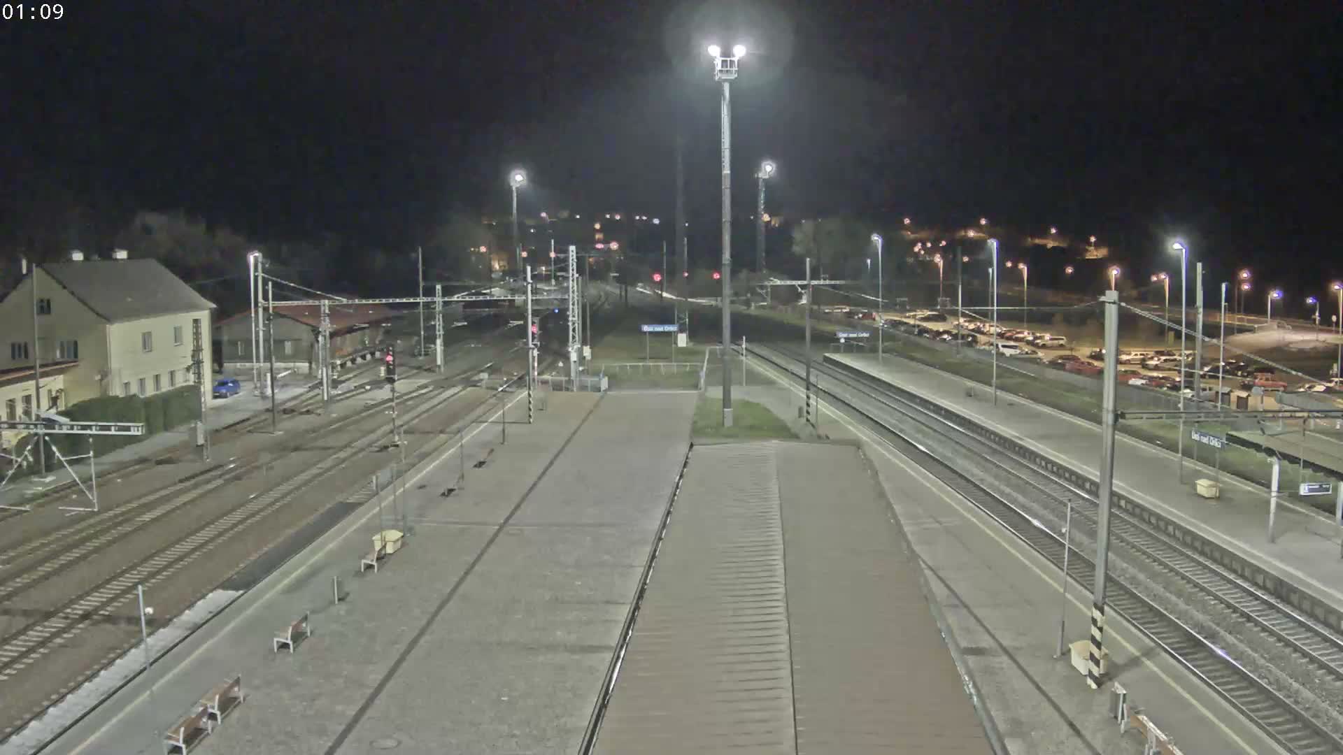 Usti nad Orlici Main Train Station Live Cam - Usti nas Orlici, Pardubice, Czechia