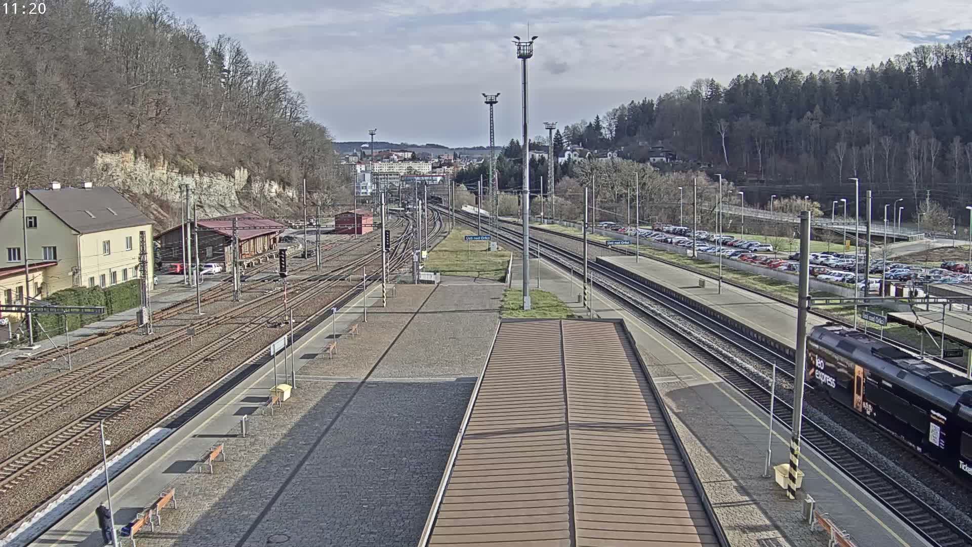Usti nad Orlici Main Train Station Live Cam - Usti nas Orlici, Pardubice, Czechia