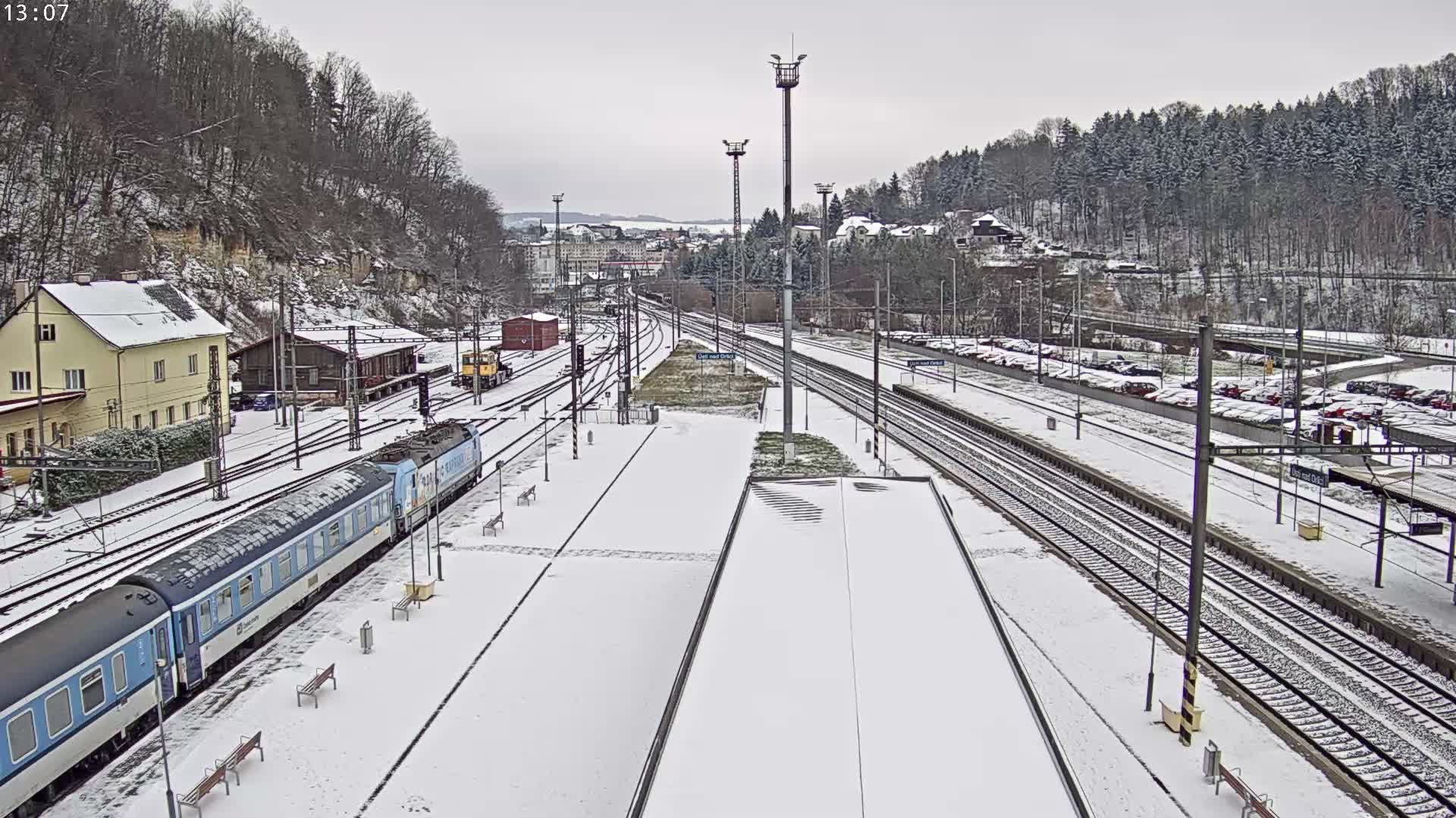 Usti nad Orlici Main Train Station Live Cam - Usti nas Orlici, Pardubice, Czechia