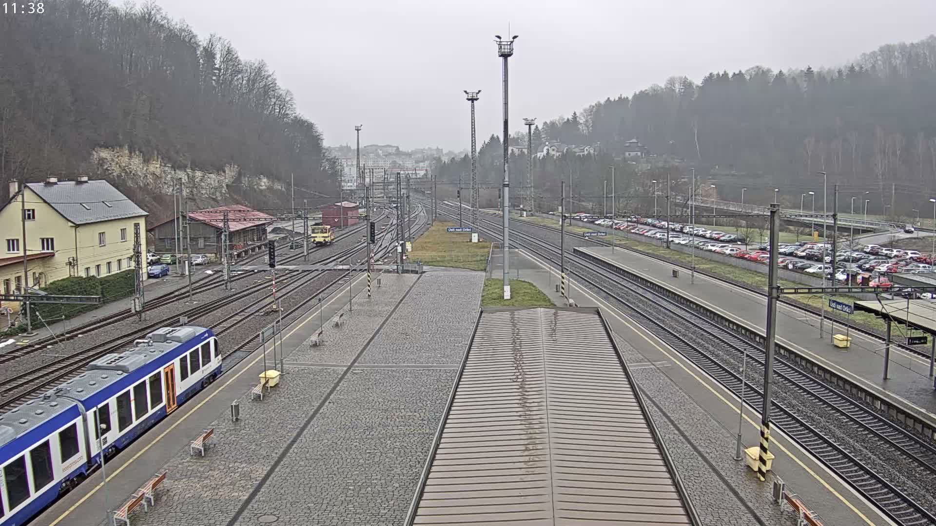 Usti nad Orlici Main Train Station Live Cam - Usti nas Orlici, Pardubice, Czechia
