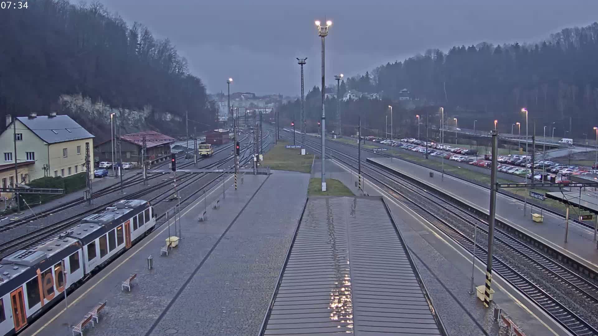 Usti nad Orlici Main Train Station Live Cam - Usti nas Orlici, Pardubice, Czechia