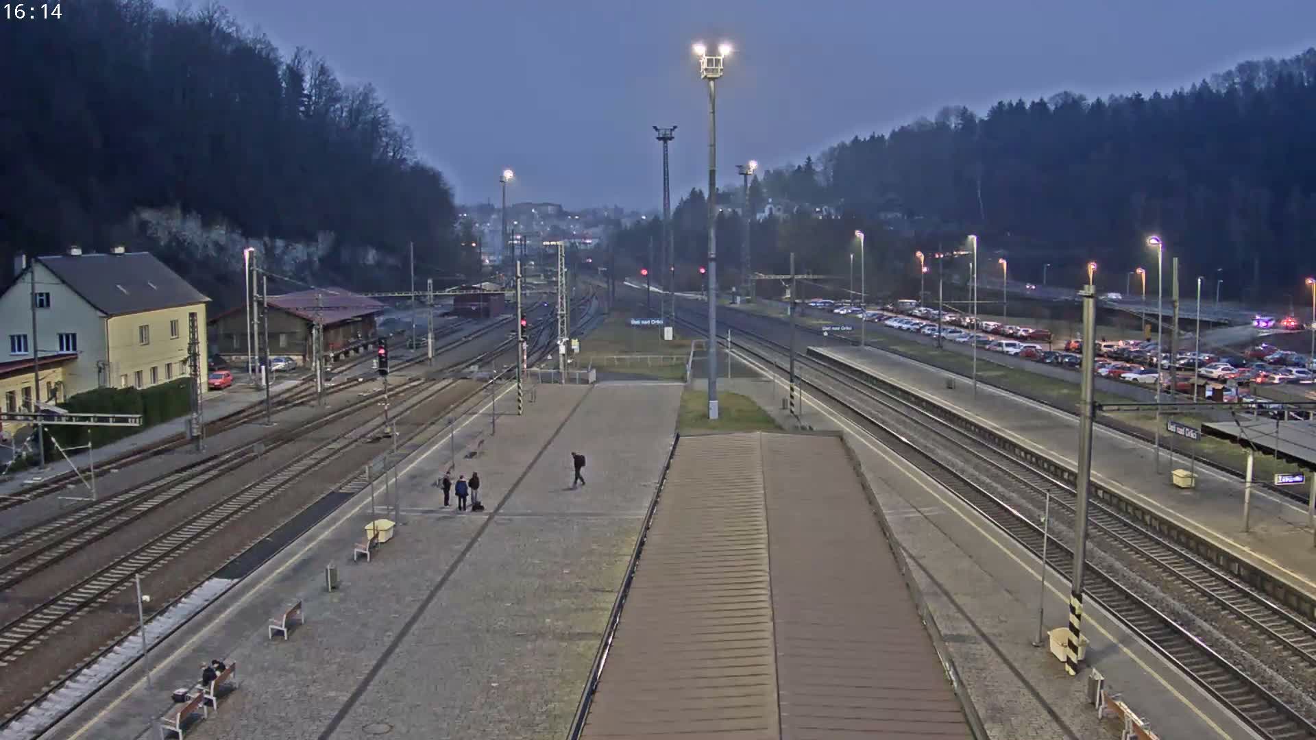 Usti nad Orlici Main Train Station Live Cam - Usti nas Orlici, Pardubice, Czechia
