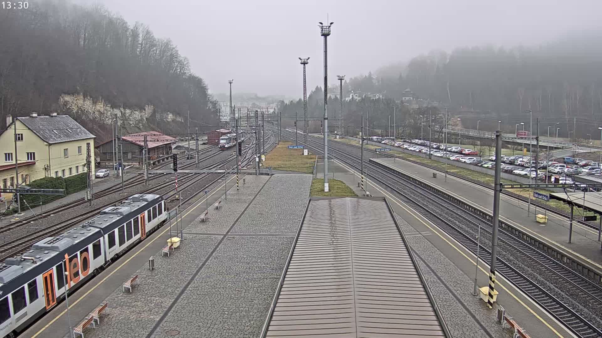 Usti nad Orlici Main Train Station Live Cam - Usti nas Orlici, Pardubice, Czechia