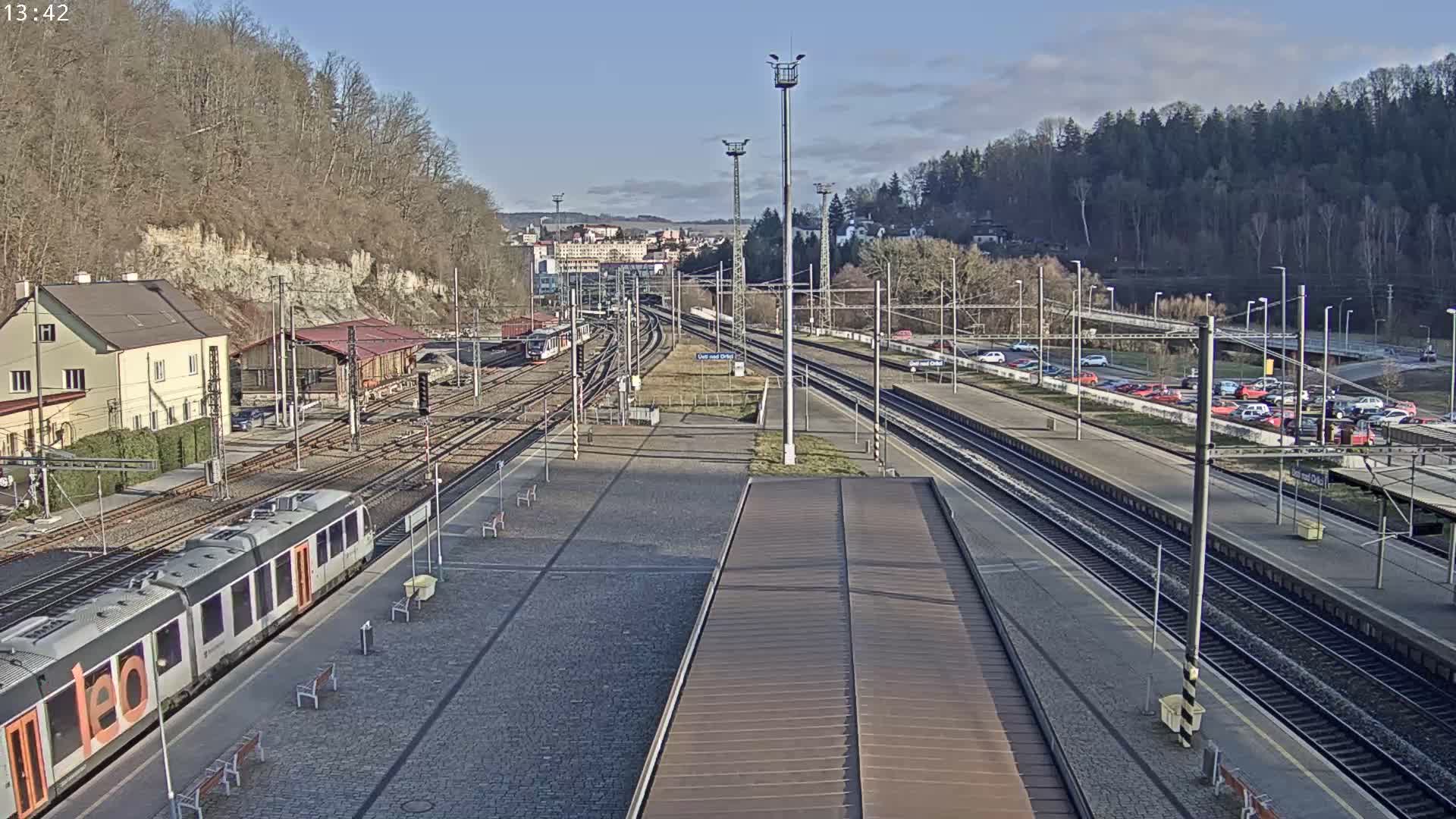Usti nad Orlici Main Train Station Live Cam - Usti nas Orlici, Pardubice, Czechia
