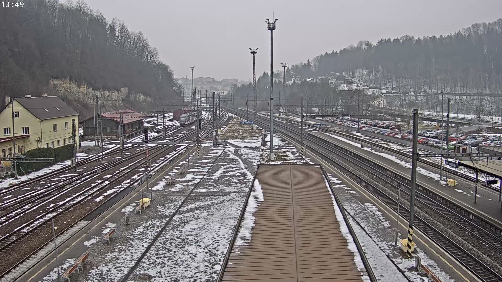 Usti nad Orlici Main Train Station Live Cam - Usti nas Orlici, Pardubice, Czechia