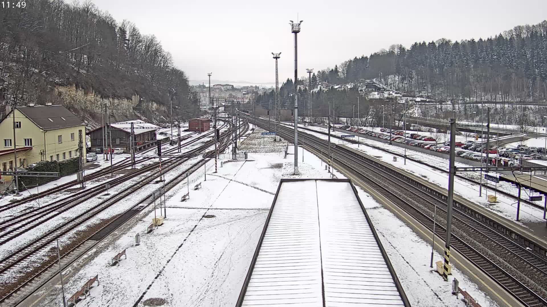 Usti nad Orlici Main Train Station Live Cam - Usti nas Orlici, Pardubice, Czechia