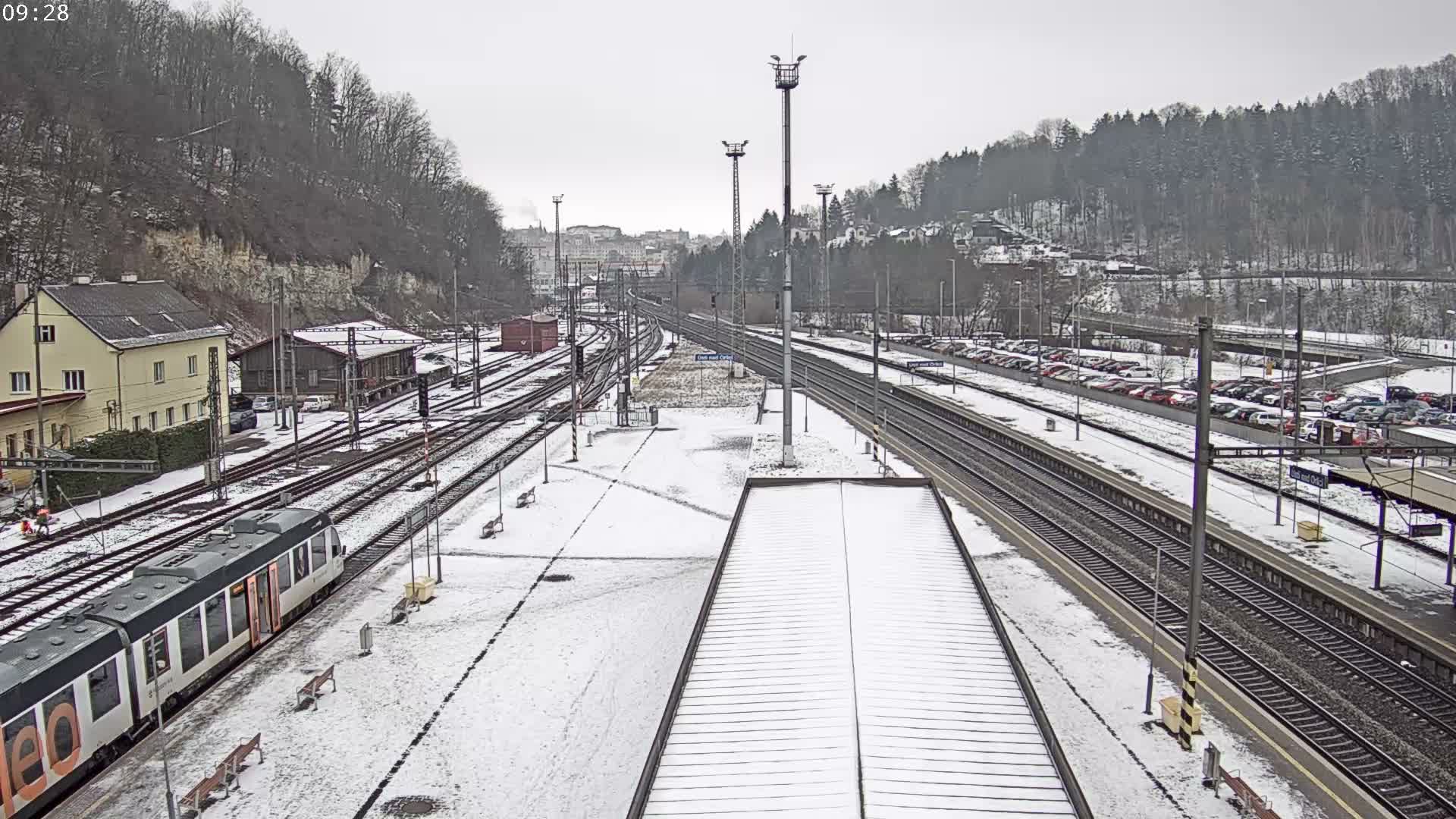 Usti nad Orlici Main Train Station Live Cam - Usti nas Orlici, Pardubice, Czechia