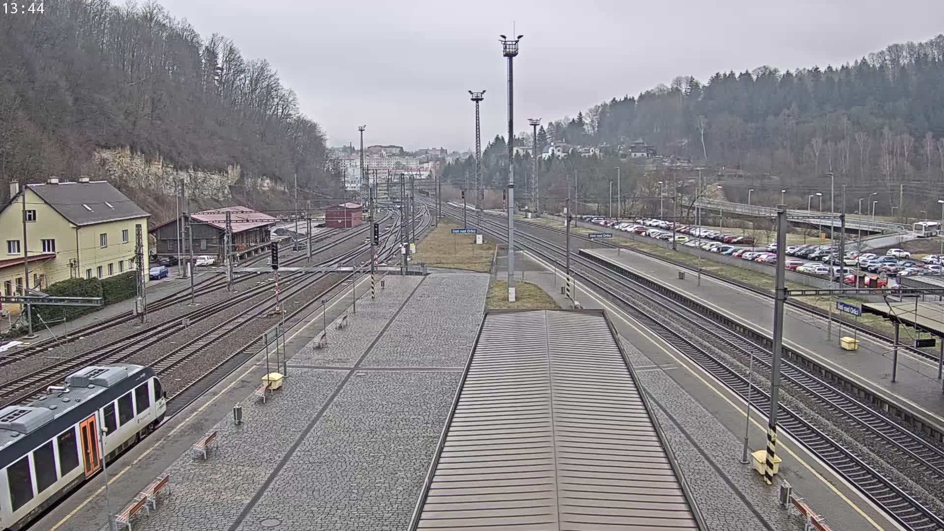 Usti nad Orlici Main Train Station Live Cam - Usti nas Orlici, Pardubice, Czechia
