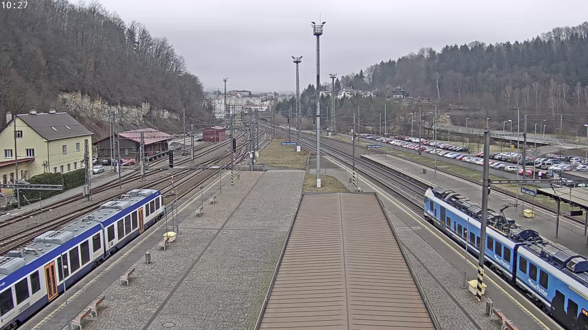 Usti nad Orlici Main Train Station Live Cam - Usti nas Orlici, Pardubice, Czechia
