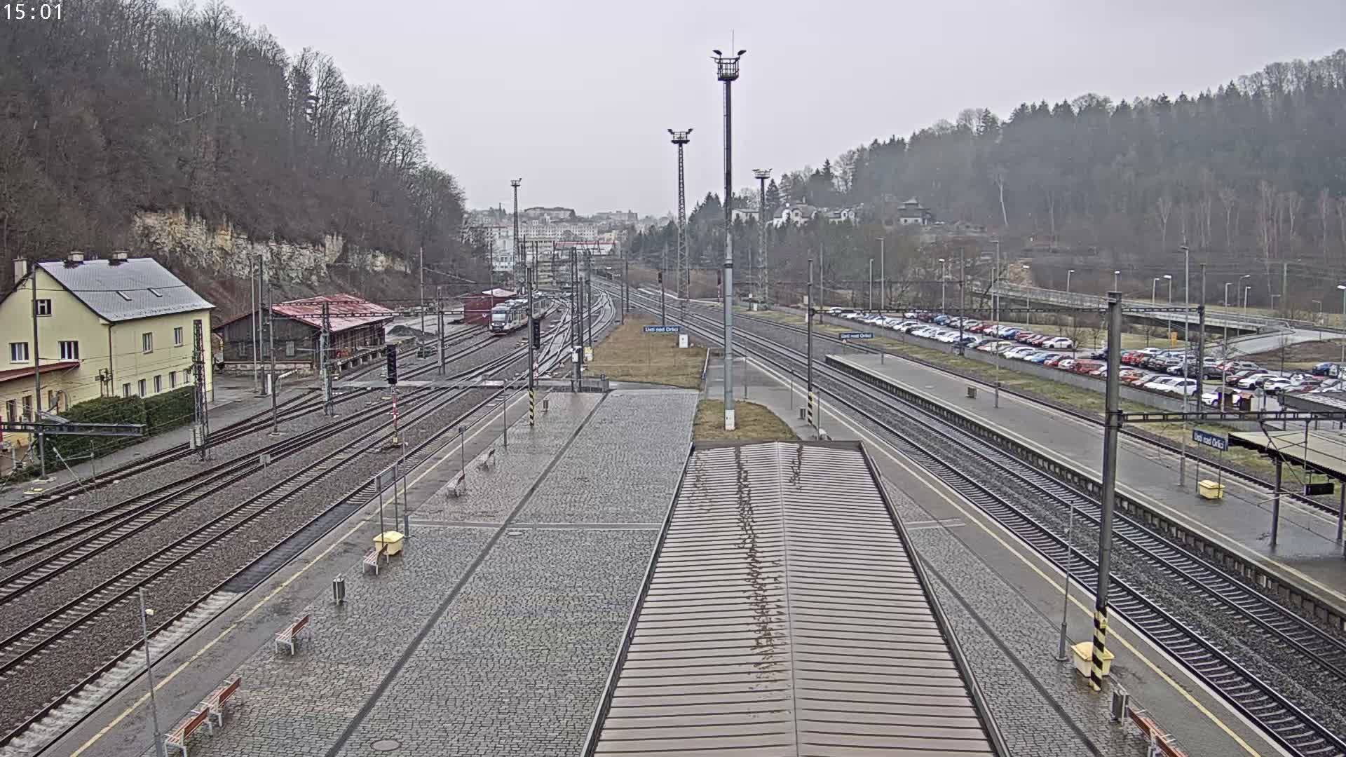 Usti nad Orlici Main Train Station Live Cam - Usti nas Orlici, Pardubice, Czechia