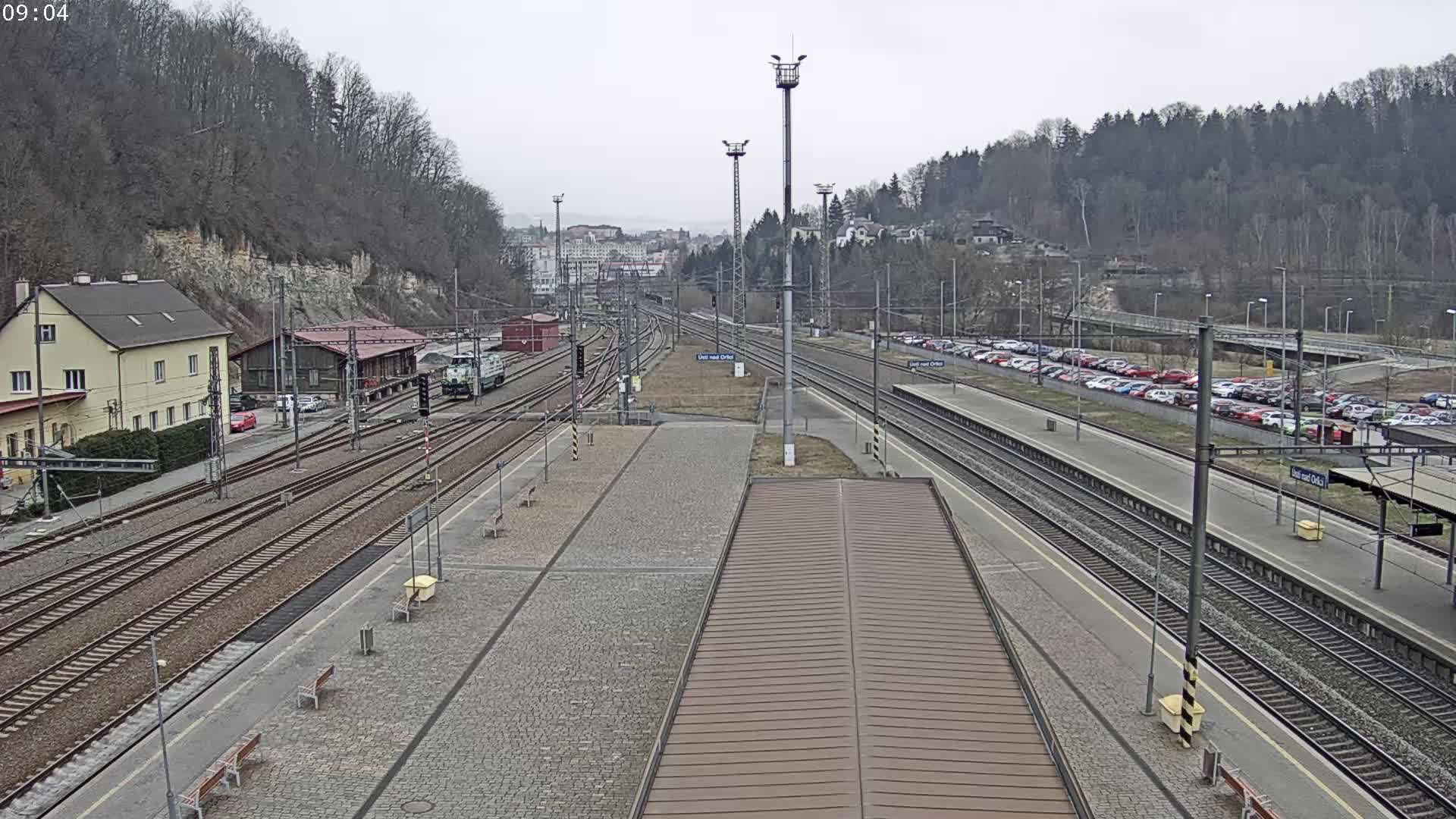 Usti nad Orlici Main Train Station Live Cam - Usti nas Orlici, Pardubice, Czechia
