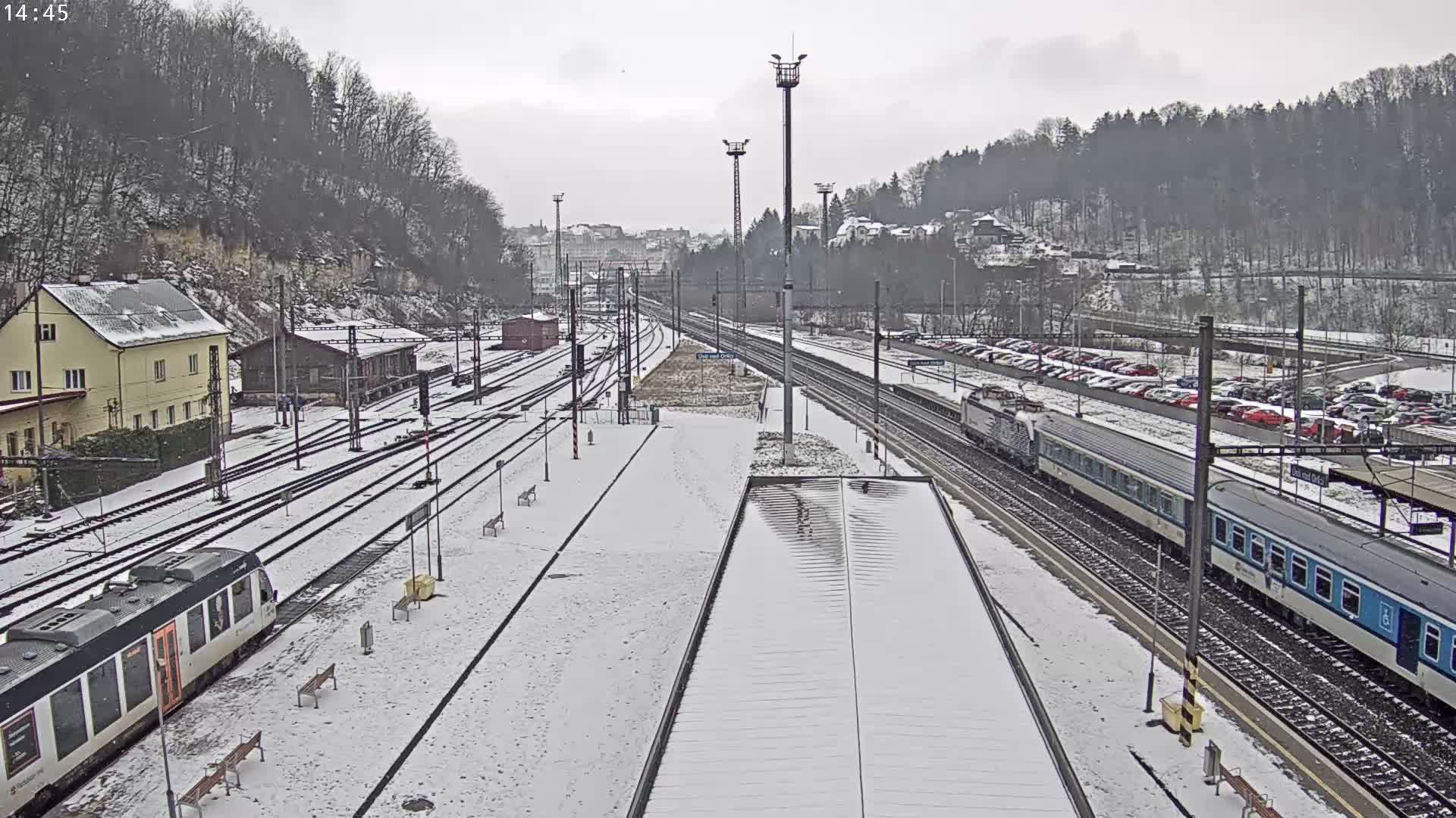 Usti nad Orlici Main Train Station Live Cam - Usti nas Orlici, Pardubice, Czechia