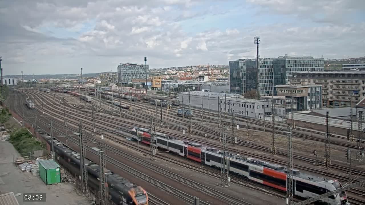 Liben Train Station & City View Live Cam - Liben, Prague, Czechia