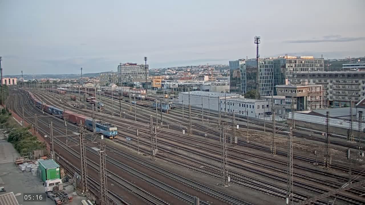 Liben Train Station & City View Live Cam - Liben, Prague, Czechia