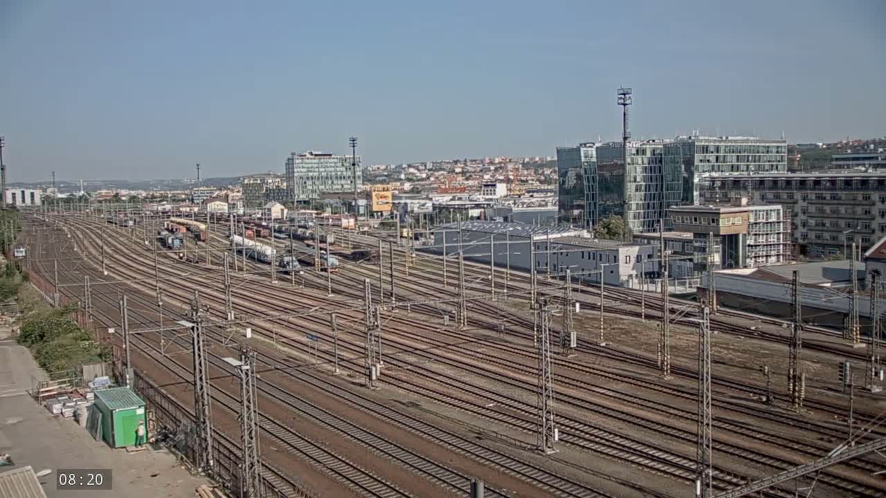 Liben Train Station & City View Live Cam - Liben, Prague, Czechia