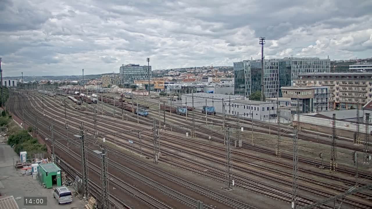 Liben Train Station & City View Live Cam - Liben, Prague, Czechia