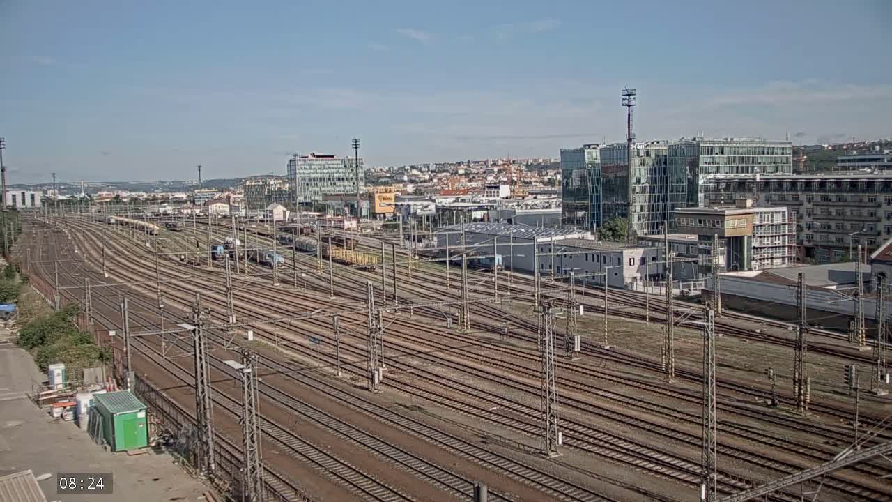 Liben Train Station & City View Live Cam - Liben, Prague, Czechia