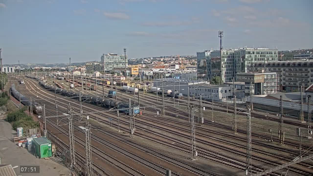 Liben Train Station & City View Live Cam - Liben, Prague, Czechia