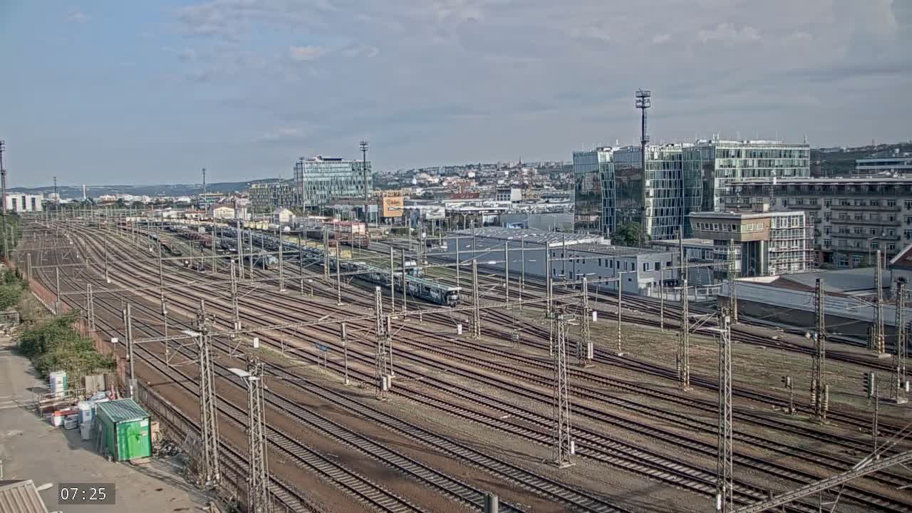 Liben Train Station & City View Live Cam - Liben, Prague, Czechia
