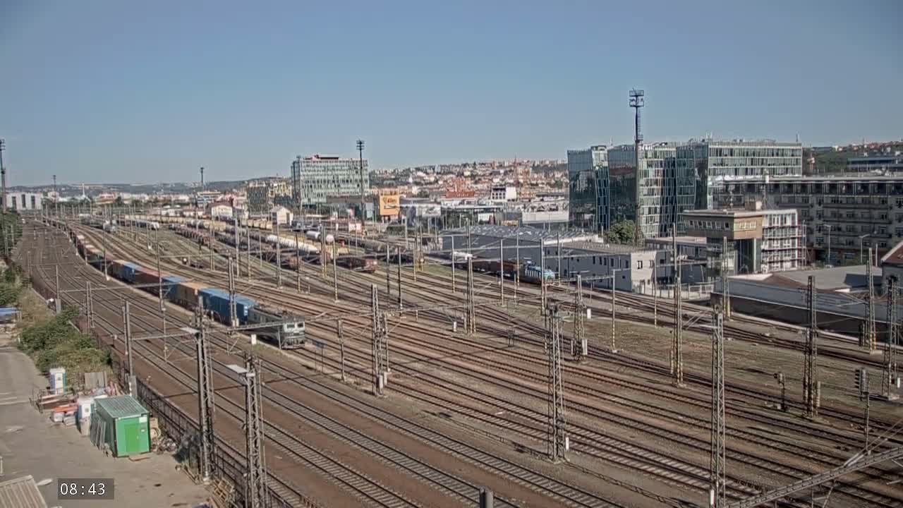 Liben Train Station & City View Live Cam - Liben, Prague, Czechia