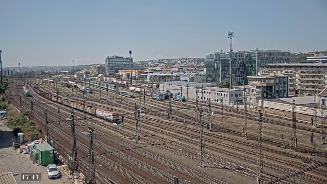 Liben Train Station & City View Live Cam - Liben, Prague, Czechia